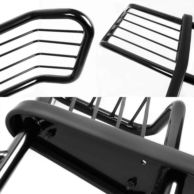 Black Mild Steel Front Bumper Grill Guard For 88-99 C/K Series Suburban/Tahoe-Exterior-BuildFastCar