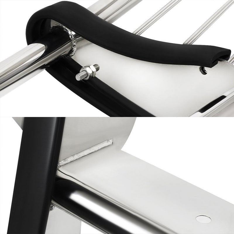 Chrome Mild Steel Front Bumper Grill Guard For 92-96 Bronco/F150/92-97 F-250/350-Exterior-BuildFastCar