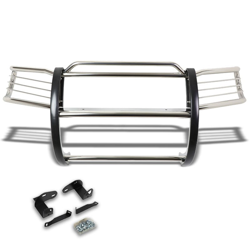 Chrome Mild Steel Front Bumper Brush Grill Protection Guard For 01-04 Escape CD2-Exterior-BuildFastCar