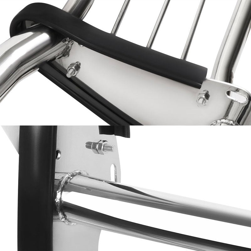 Chrome Mild Steel Front Bumper Brush Grill Guard For 97-98 Expedition/F150/F250-Exterior-BuildFastCar