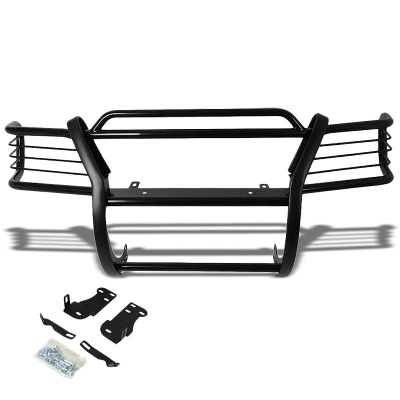 Black Mild Steel Front Bumper Brush Grill Guard For 95-01 Explorer/Mountaineer-Exterior-BuildFastCar