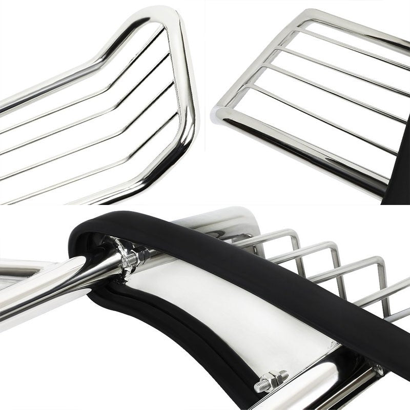 Chrome Mild Steel Front Bumper Brush Grill Guard For 08-10 F250-550 Super Duty-Exterior-BuildFastCar