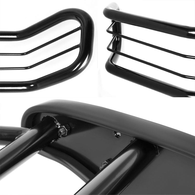 Black Mild Steel Front Bumper Brush Grill Guard For Honda 97-01 CR-V RD1-3 2.0L-Exterior-BuildFastCar