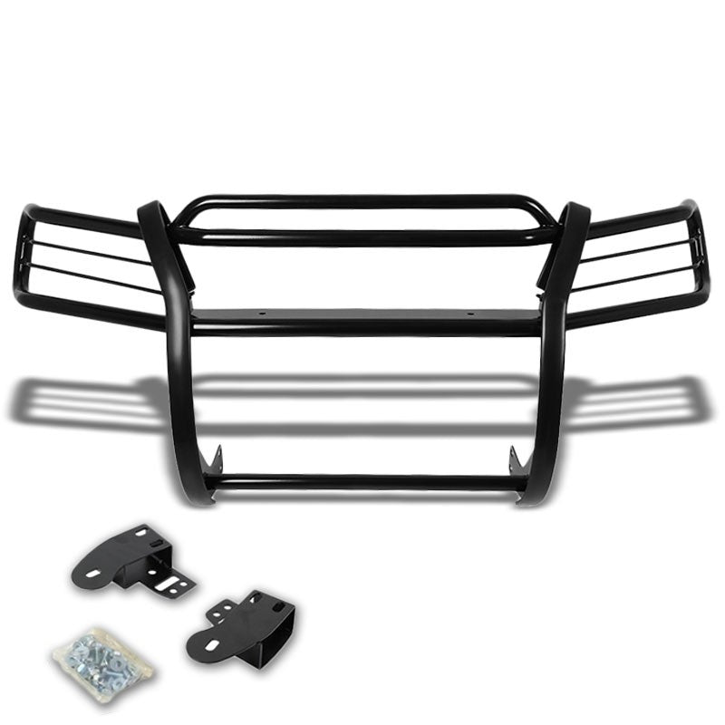 Black Mild Steel Front Bumper Brush Grill Guard For Honda 97-01 CR-V RD1-3 2.0L-Exterior-BuildFastCar