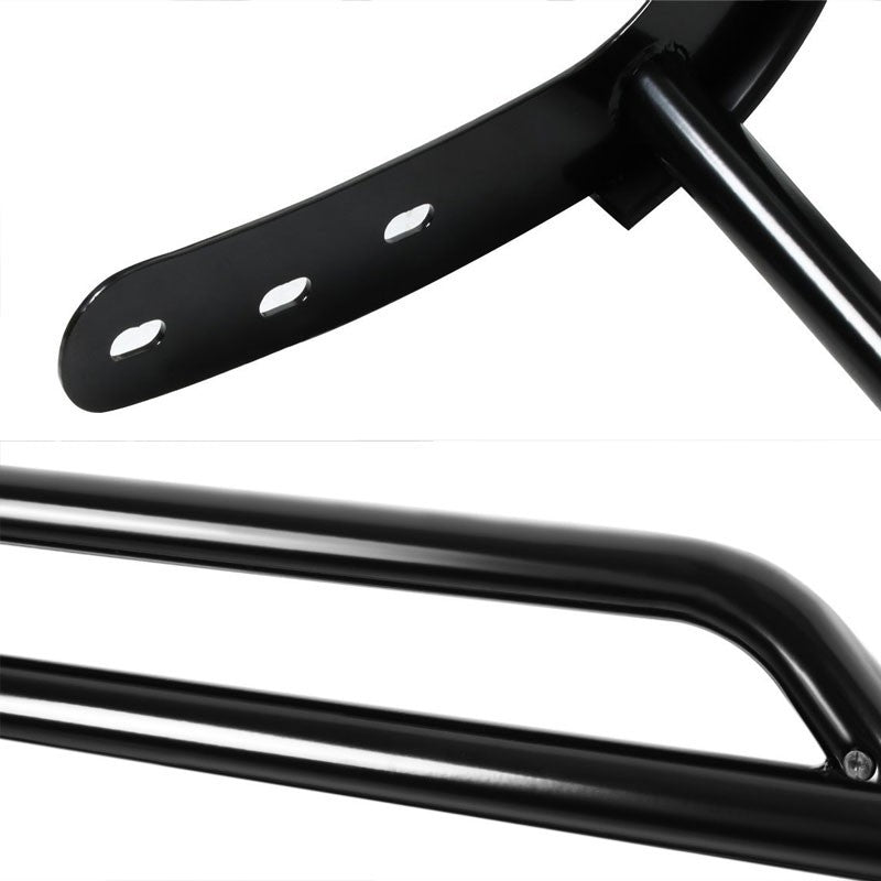 Black Mild Steel Front Bumper Brush Grill Guard For Honda 03-08 Pilot 3.5L V6-Exterior-BuildFastCar