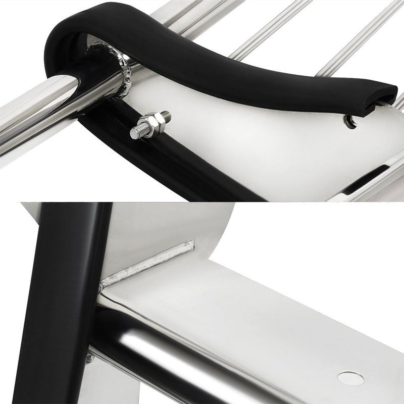 Chrome Mild Steel Front Bumper Brush Grill Guard For Honda 03-08 Pilot 3.5L V6-Exterior-BuildFastCar