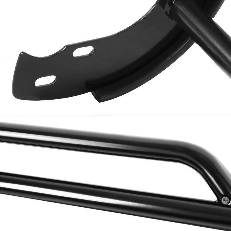 Black Mild Steel Front Bumper Brush Grill Guard For 98-00 Amigo/Rodeo/Passport-Exterior-BuildFastCar