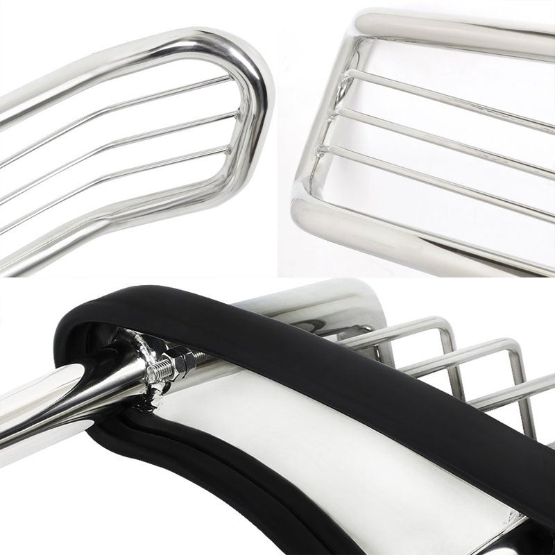 Chrome Mild Steel Front Bumper Brush Grill Guard For Honda 07-11 CR-V RE1-7 2.4L-Exterior-BuildFastCar