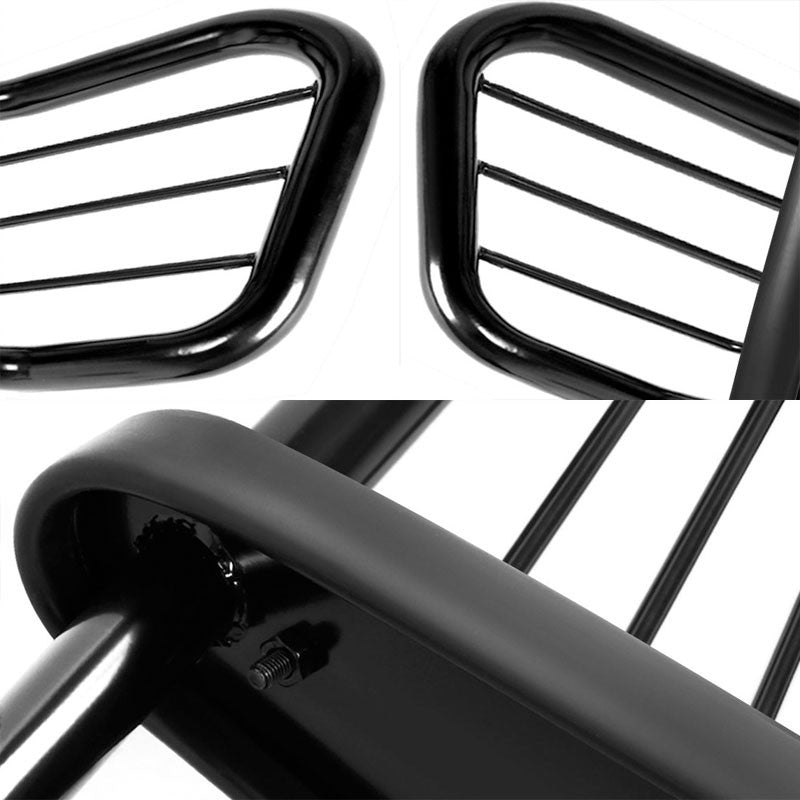 Black Mild Steel Front Bumper Brush Grill Guard For 2006 - 2009 Commander XK-Exterior-BuildFastCar