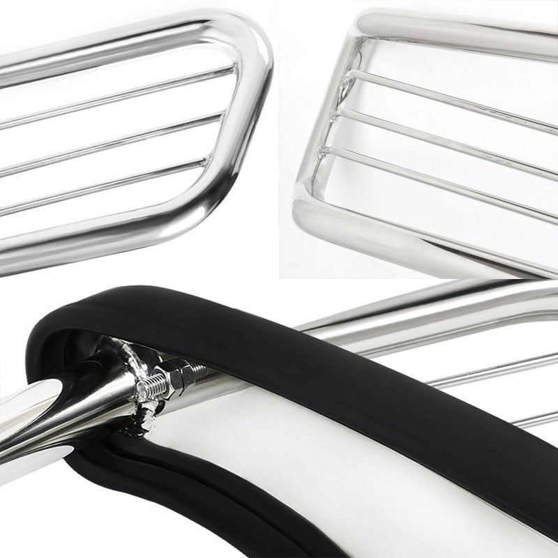 Chrome Mild Steel Front Bumper Brush Grill Guard For 2006 - 2009 Commander XK-Exterior-BuildFastCar