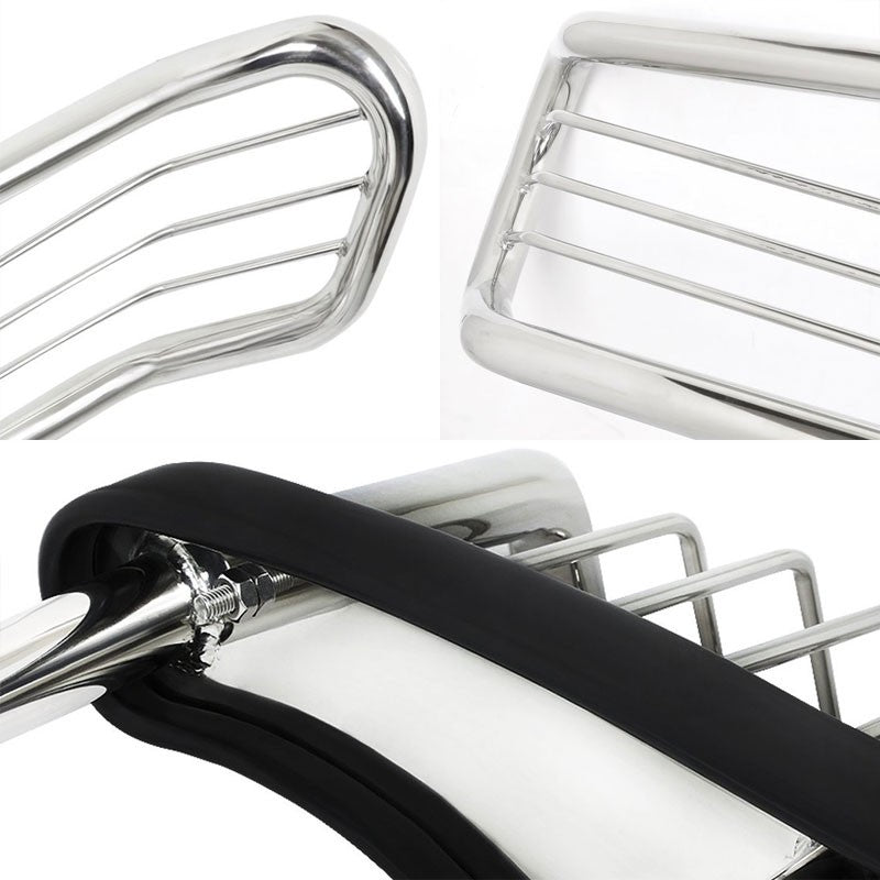 Chrome Mild Steel Front Bumper Brush Grill Guard For Nissan 13-16 Pathfinder R52-Exterior-BuildFastCar