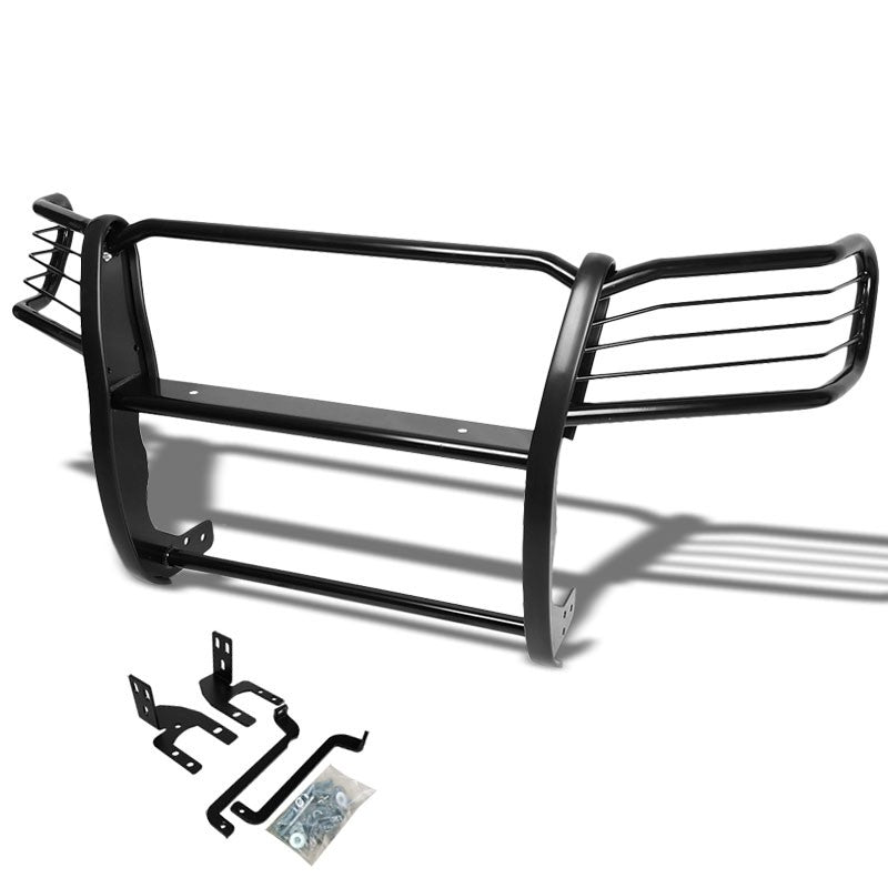 Black Mild Steel Front Bumper Grill Protection Guard For Toyota 05-15 Tacoma-Exterior-BuildFastCar