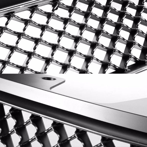 Black Diamond Mesh Style Front Grille For 97-99 Malibu Base/LS Sedan 2.4L/3.1L-Exterior-BuildFastCar