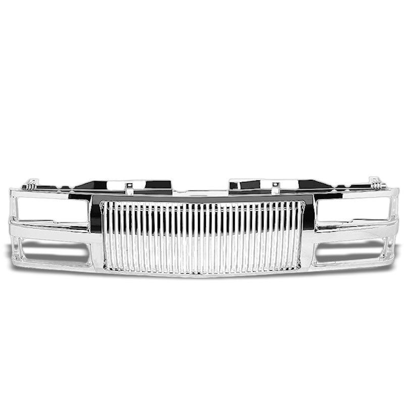 Chrome Vertical Style Replacement Front Grille For 94-00 C/K-Series Blazer/Tahoe-Exterior-BuildFastCar