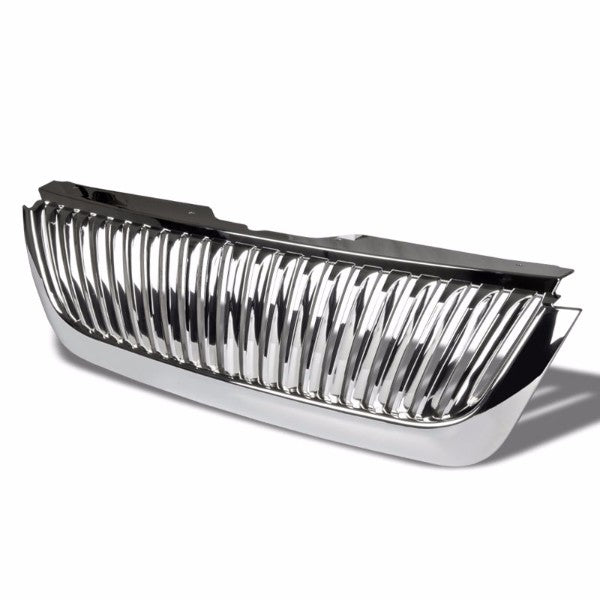 Chrome Vertical Style Replacement Grille For Ford 02-05 Explorer U152 V6/V8 SOHC-Exterior-BuildFastCar