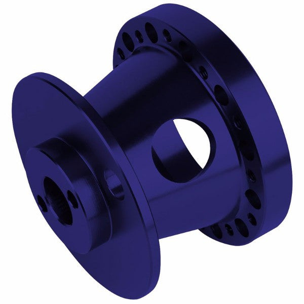 Blue Aluminum 6-Hole Steering Wheel Hub Adapter For 626/RX7/RX8/Miata/Accent/Genesis-Interior-BuildFastCar