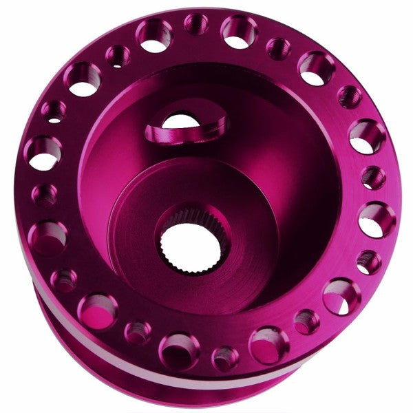 Purple Aluminum 6-Hole Steering Wheel Hub Adapter For 626/RX7/RX8/Miata/Accent/Genesis-Interior-BuildFastCar