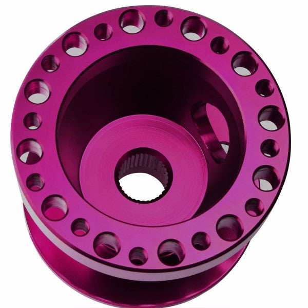 Purple Aluminum 6-Hole Steering Wheel Hub Adapter For Toyota/Scion MR2/Corolla/AE86/tC-Interior-BuildFastCar