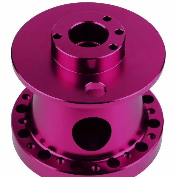Purple Aluminum 6-Hole Steering Wheel Hub Adapter For Toyota/Scion MR2/Corolla/AE86/tC-Interior-BuildFastCar
