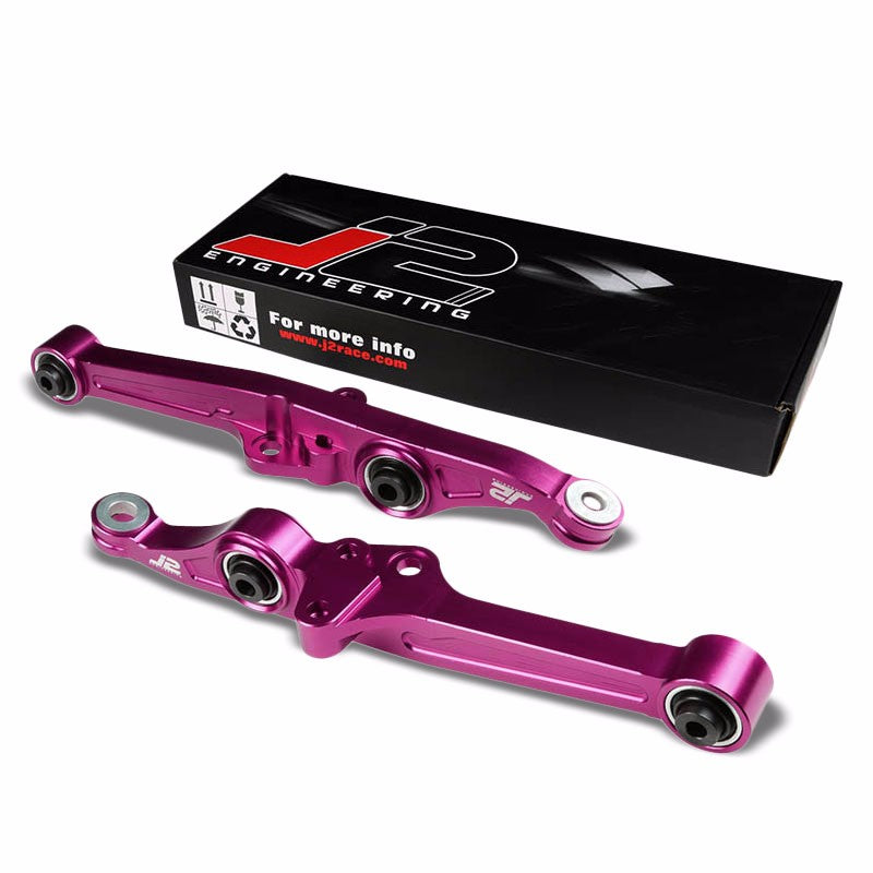 J2 Purple Aluminum Front Bearing Lower Control Arm Suspension For EE ED/DA9 DB-Suspension-BuildFastCar