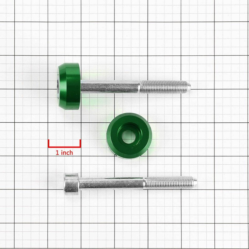 Green Aluminum Lower Control Arm Cover Washer+Metal Bolt Kit For Honda 88-95 Civic/Acura 94-01 DB DC-Suspension-BuildFastCar
