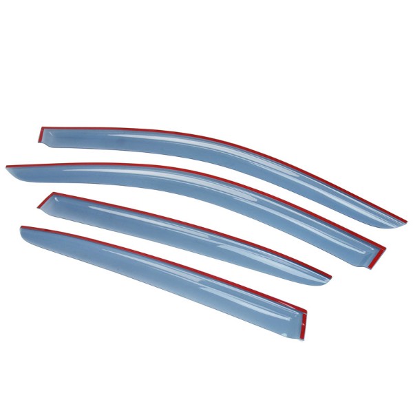 Light-Tinted Window Wind/Rain Deflectors Visors Guard for Honda 08-09 Accord-Exterior-BuildFastCar