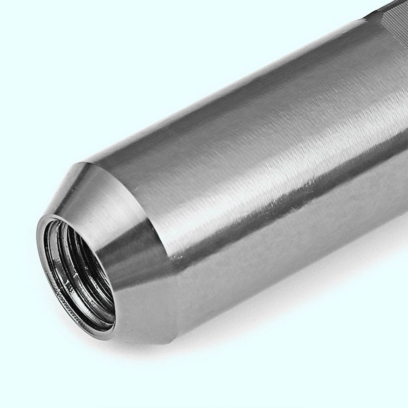 Gunmetal Aluminum M12x1.25 20MM Hexagon Open Acorn Tuner 20x Conical Lug Nuts-Accessories-BuildFastCar