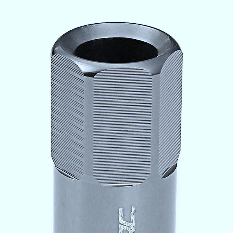 Gunmetal Aluminum M12x1.25 20MM Hexagon Open Acorn Tuner 20x Conical Lug Nuts-Accessories-BuildFastCar