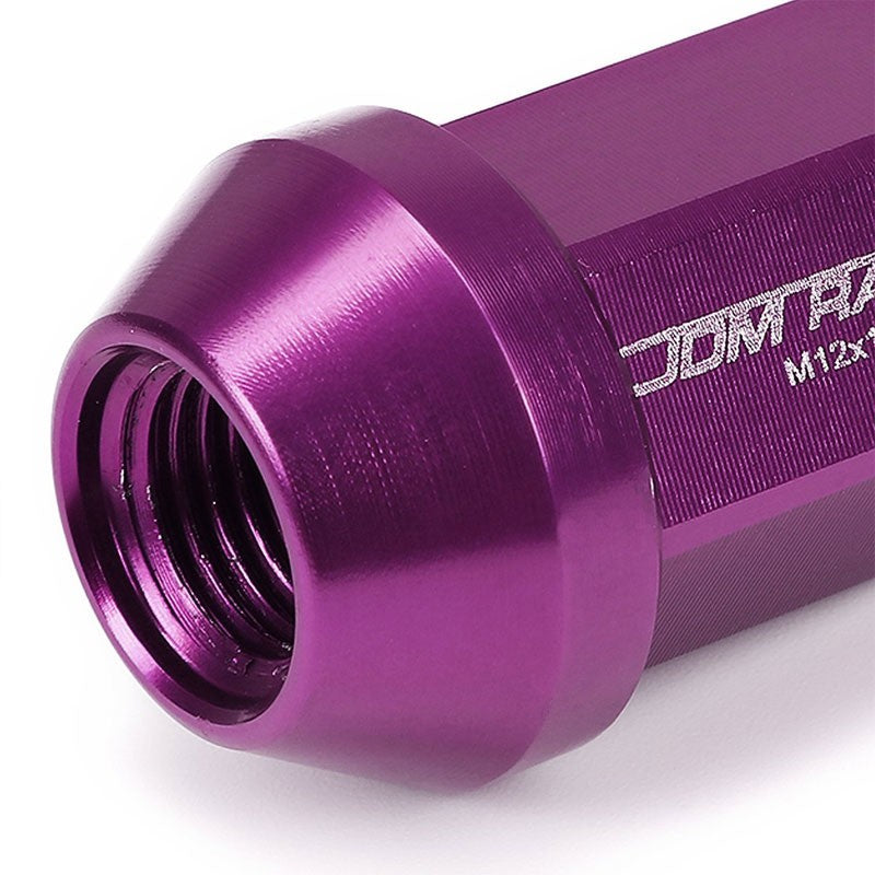 Purple Aluminum M12x1.25 35MM Short Close End Acorn Tuner 20x Conical Lug Nuts-Accessories-BuildFastCar