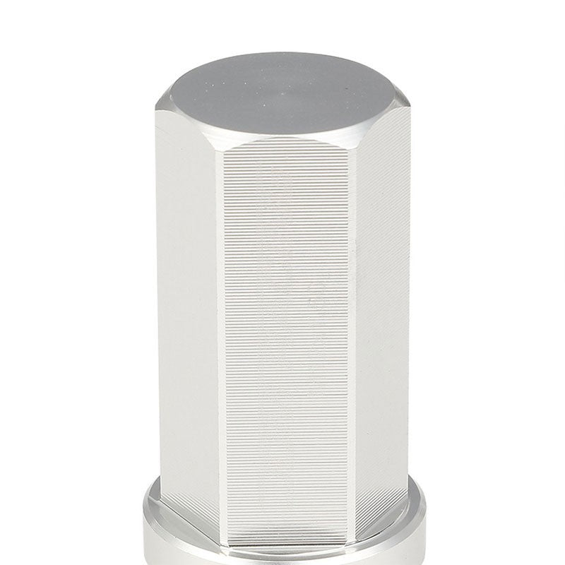 Silver Aluminum M12x1.50 50MM Hexagon Close End Acorn Tuner 20x Conical Lug Nuts-Accessories-BuildFastCar