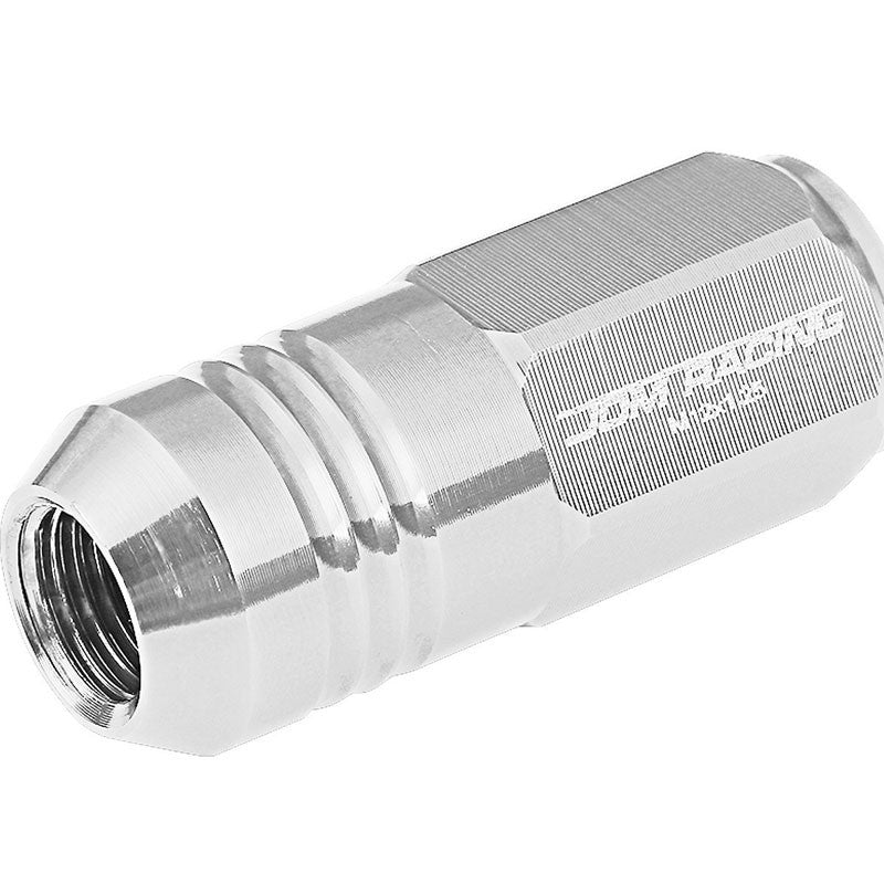 Silver Aluminum M12x1.25 50MM Tall Close End Acorn Tuner 20x Conical Lug Nuts-Accessories-BuildFastCar