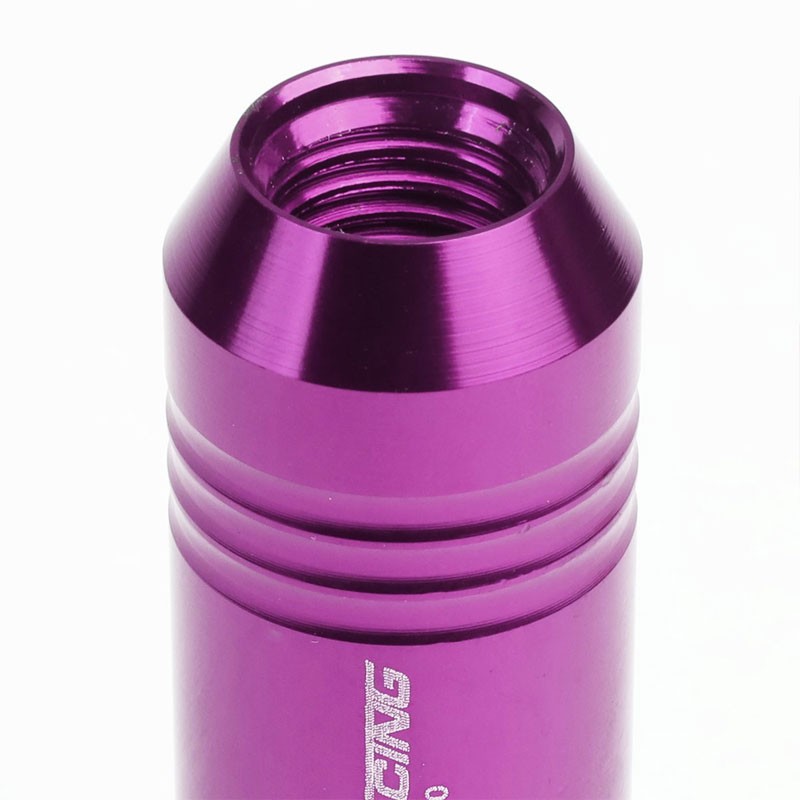 Purple Aluminum M12x1.50 60MM Hexagon Open End Acorn Tuner 20x Conical Lug Nuts-Accessories-BuildFastCar