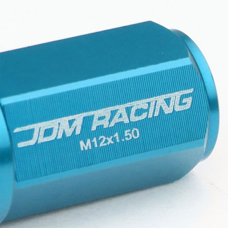 Light Blue M12x1.50 23MM Open/Close Dual Thread Acorn Tuner 20x Conical Lug Nuts-Accessories-BuildFastCar