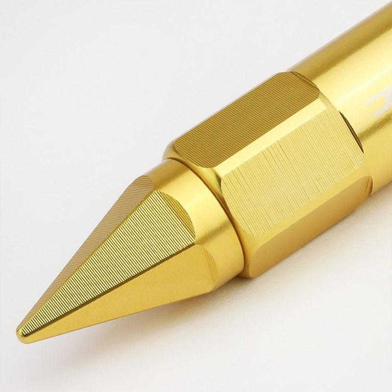 Gold M12x1.50 Open/Close End Acorn Tuner+Hex Spike Cap 20x Conical Lug Nuts-Accessories-BuildFastCar