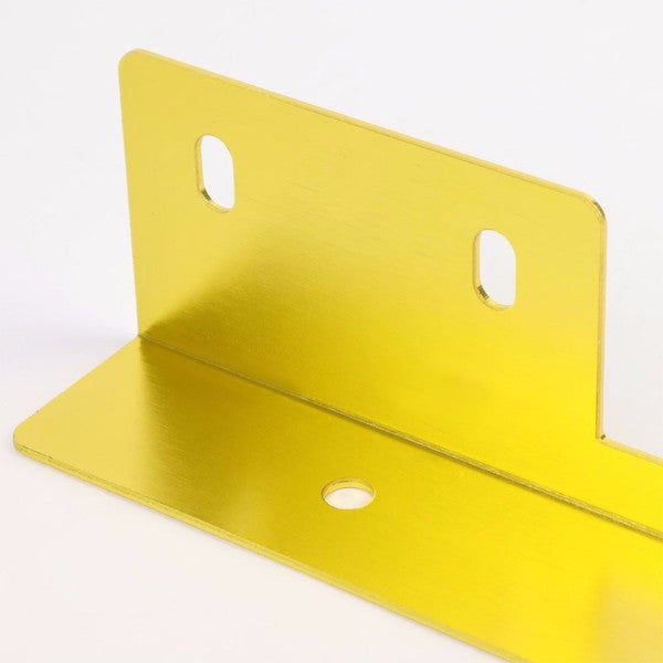 Universal Gold Anodized Front Bumper Bolt-On License Plate Relocation Bracket Frame Mounting Kit-Exterior-BuildFastCar