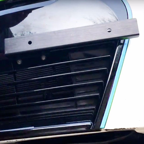 Universal Silver Anodized Front Bumper Bolt-On License Plate Relocation Bracket Frame Mounting Kit-Exterior-BuildFastCar