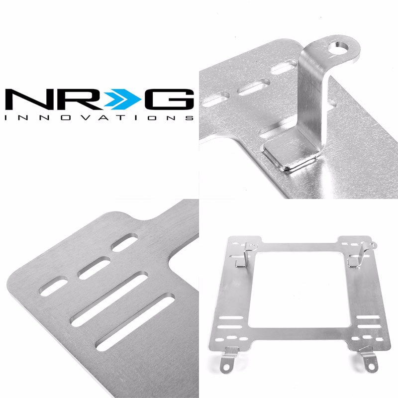 2x NRG Stainless Steel Racing Seat Bracket Adapter For 82-92 Firebird/Trans Am