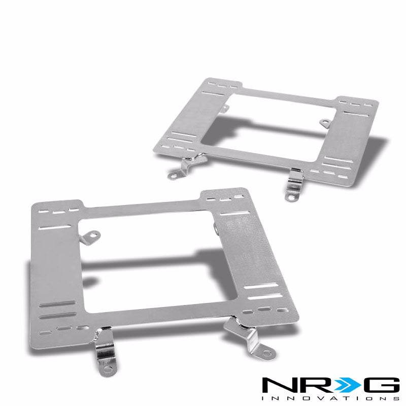 2x NRG Stainless Steel Racing Seat Mount Bracket Adapter For Ford 79-98 Mustang