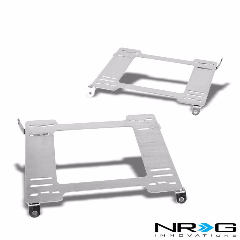 2x NRG Stainless Steel Racing Seat Mount Bracket Adapter For Honda 92-95 Civic