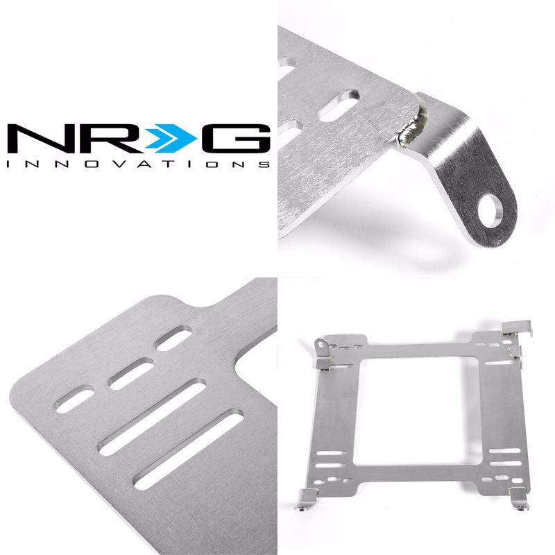 2x NRG Stainless Steel Racing Seat Mount Bracket Adapter For Honda 98-02 Accord