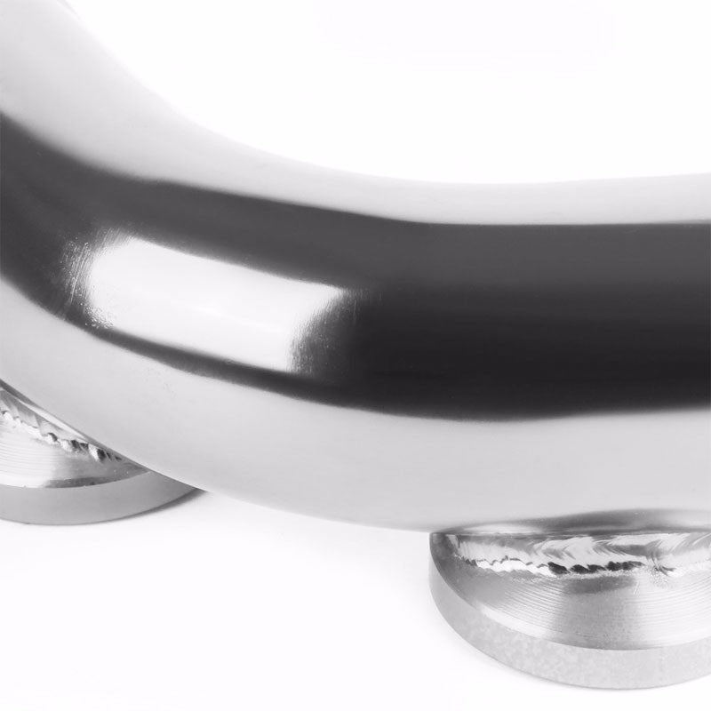 Silver 70 Degree Curve Dual Flange Adapter 2.5" Type SSQV Blow Off Valve Pipe-Performance-BuildFastCar