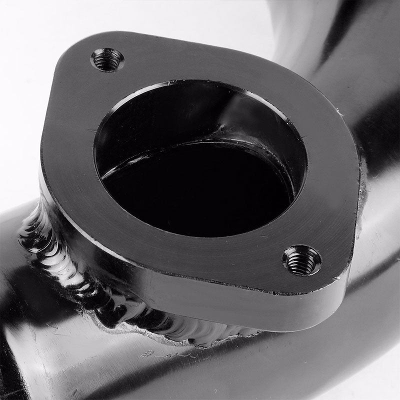 Black 70 Degree Curve Dual Flange Adapter 2.5" Type-S/RS/RZ Blow Off Valve Pipe-Performance-BuildFastCar