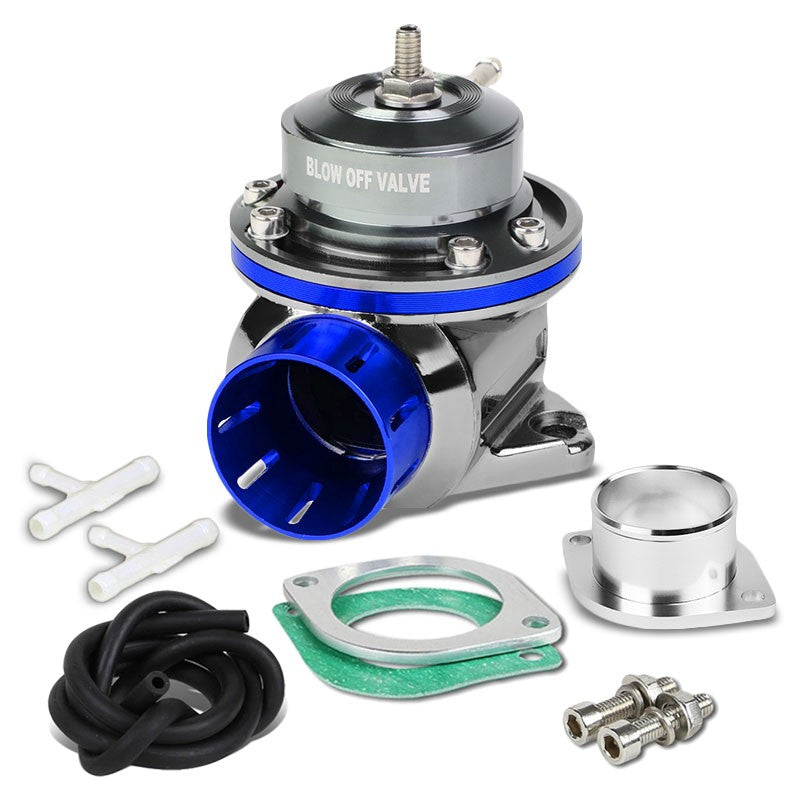 Blue Aluminum Type-FV Style 30 PSI Turbo Intercooler Boost Blow Off Valve BOV-Performance-BuildFastCar