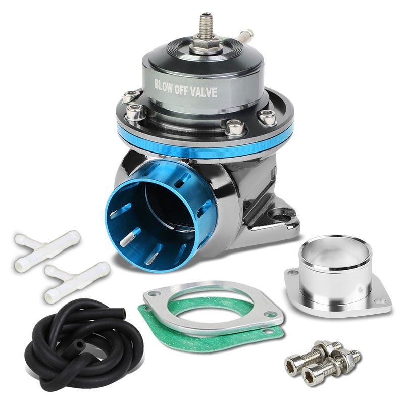 Light Blue Aluminum Type-FV 30 PSI Turbo Intercooler Boost Blow Off Valve BOV-Performance-BuildFastCar