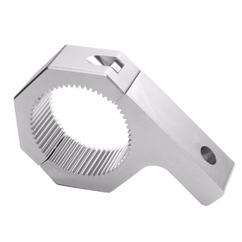 2PC Silver Fog Light/Lamp/Bar Mount Clamp Bracket 2"OD Bull Bars/Roof Racks/Cage-Exterior-BuildFastCar