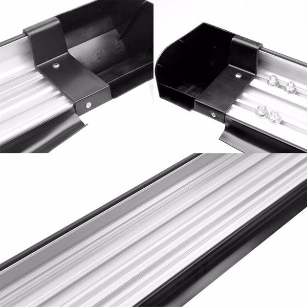 Black Flat Body Running Board Nerf Bar 13-18 Toyota RAV4 BFC-RUNB-TOYRAV413