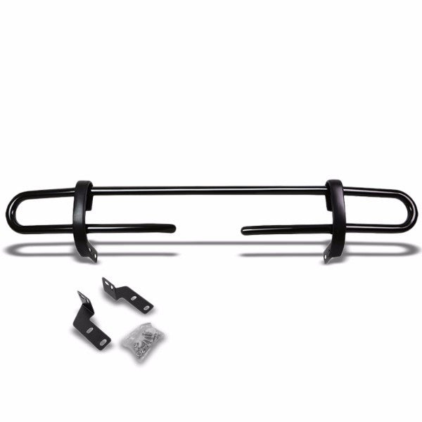 Black Mild Steel 1.25" Double Round Bar Rear Bumper Guard For Toyota 03-09 4Runner/Lexus 03-09 GX470-Exterior-BuildFastCar