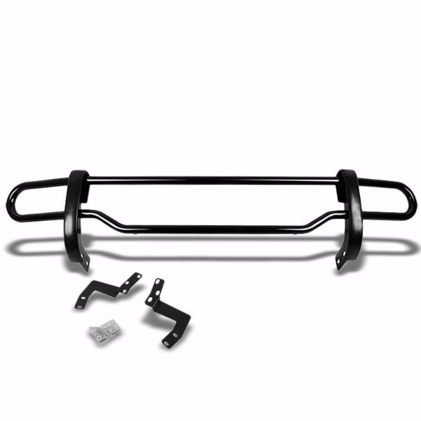 Black Mild Steel 1.25" Double Round Bar Rear Bumper Guard For Nissan 05-12 Pathfinder R51-Exterior-BuildFastCar