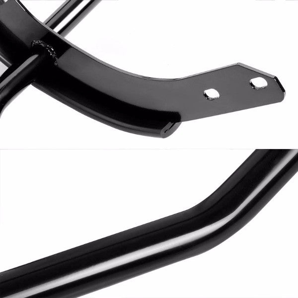Black Mild Steel 1.25" Double Round Bar Rear Bumper Guard For Nissan 05-12 Pathfinder R51-Exterior-BuildFastCar