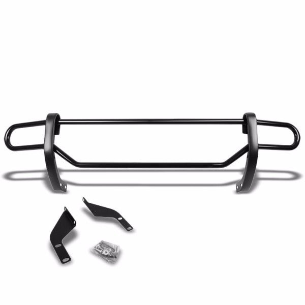 Black Mild Steel 1.25" Double Round Bar Rear Bumper Guard For Nissan 13-16 Pathfinder R52-Exterior-BuildFastCar